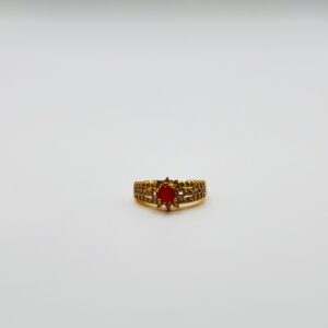 Scarlet Crown Ring- (Golden)
